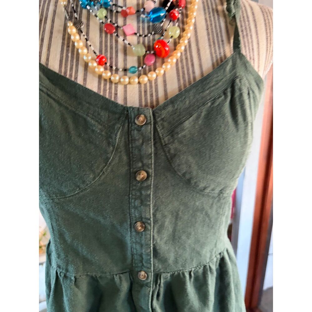 VNTG Aerie Cotton Summer Y2K Dress Fairy BOHO Retro 90's Beach Hot Girl - Picture 3 of 9